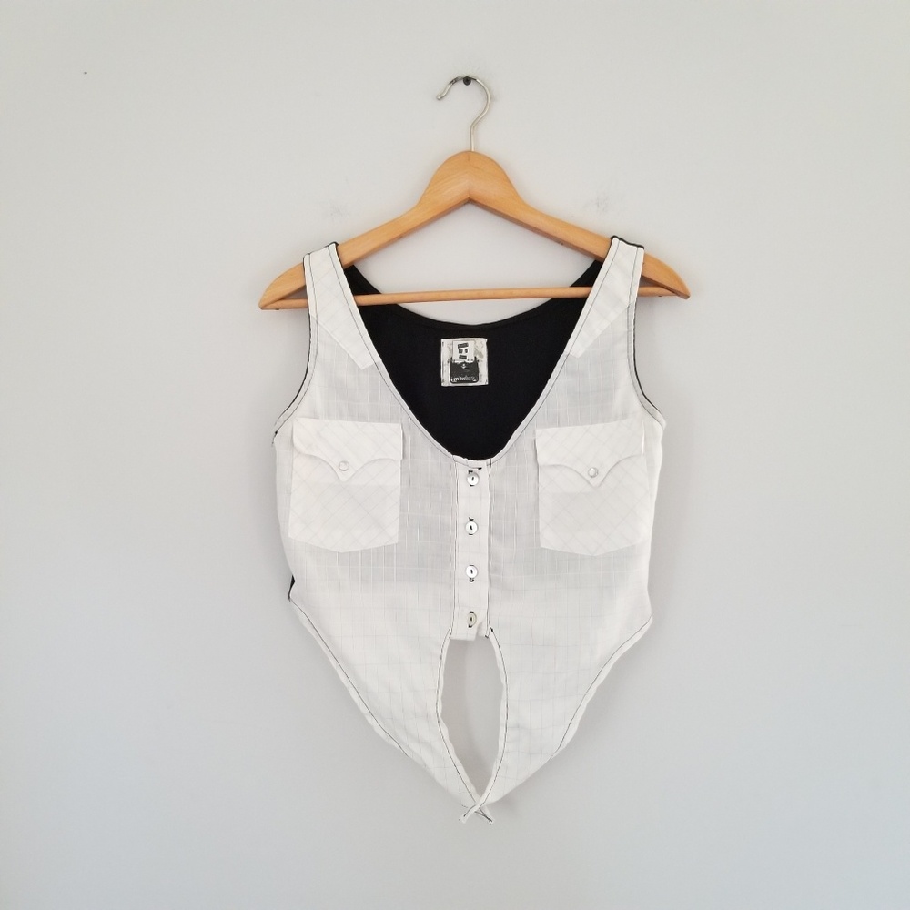 LF Furst Of A Kind Cropped Tie Shirt